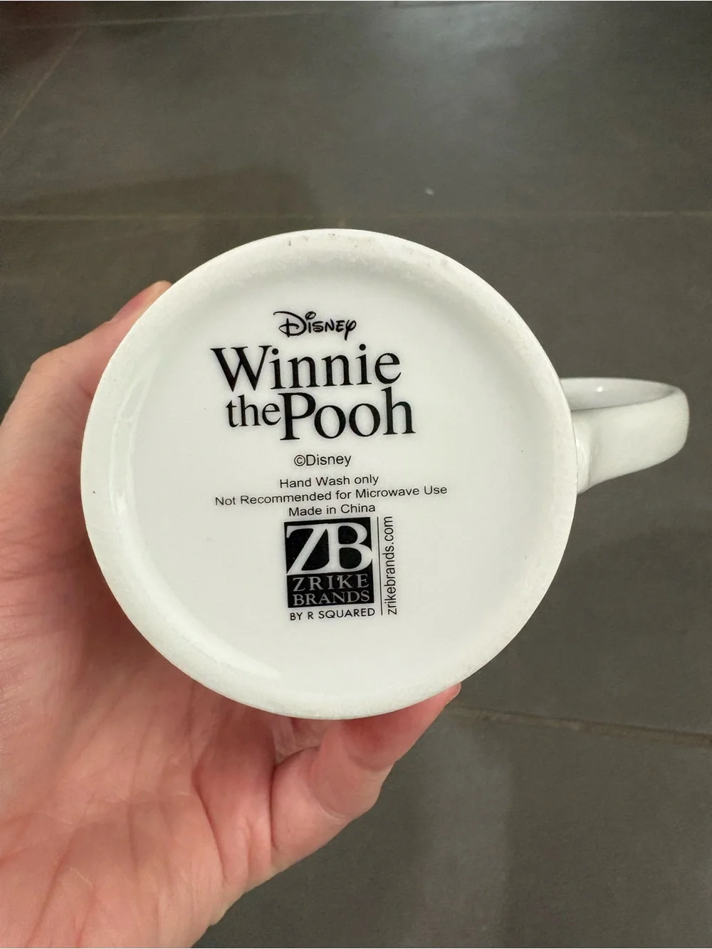 Winnie the Pooh Porcelain Mug Set - White with Red & Yellow Accents